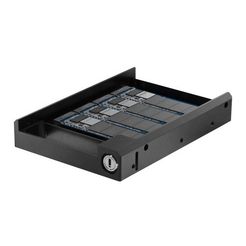 OWC U2 Shuttle Four-Slots for M.2 NVMe SSD to U.2 adapter carrier (for 3.5-inch bays) OWC U2 Shuttle Four-Slots for M.2 NVMe SSD to U.2 adapter carrier (for 3.5-inch bays)